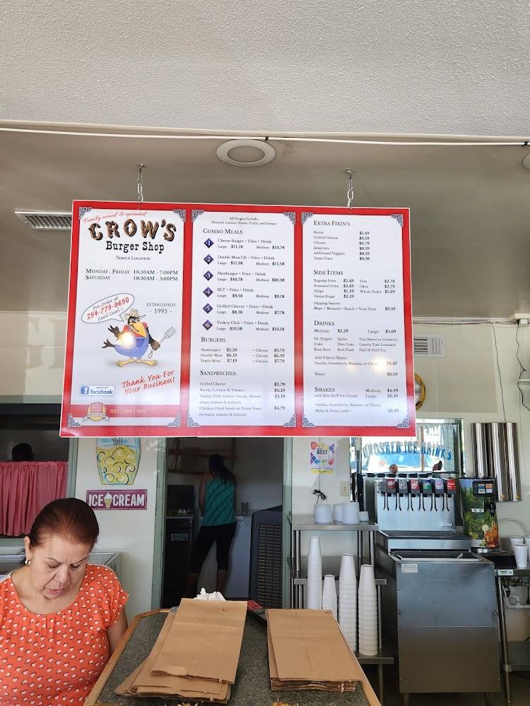 Crow's Burgers Menu image 2