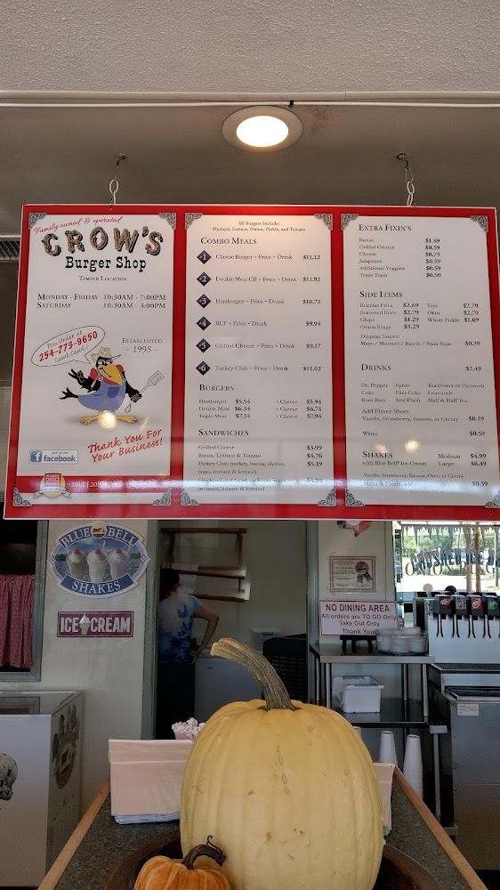 Crow's Burgers Menu image 3
